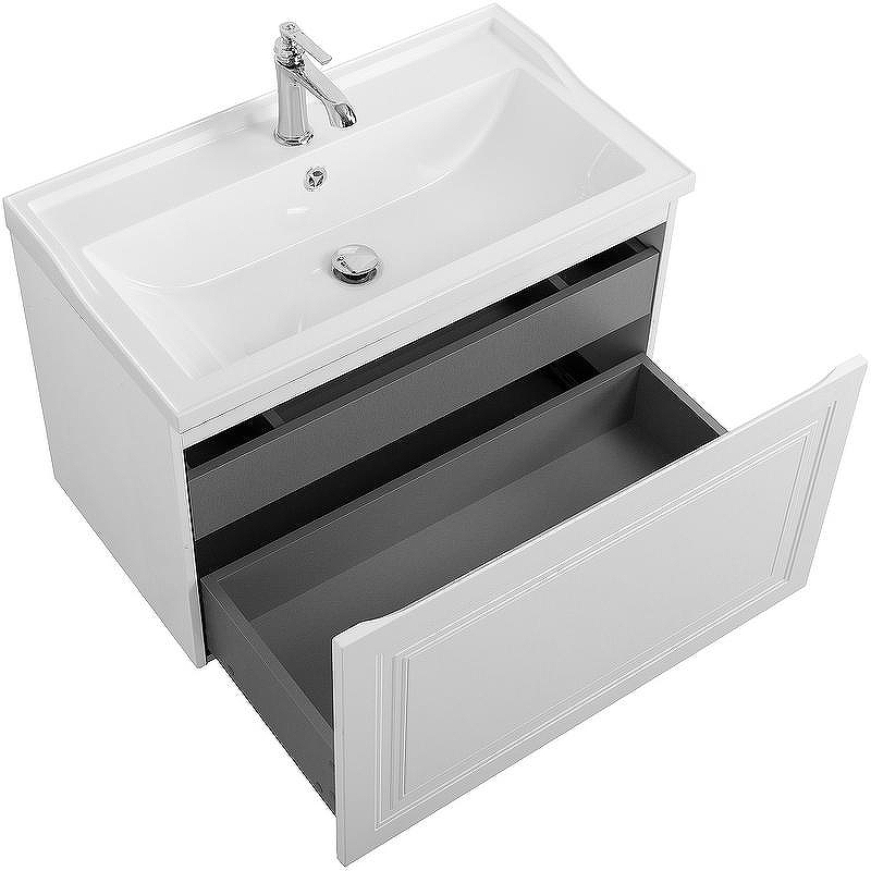 Тумба под раковину Cezares Giubileo 80 GIUBILEO-N-80-1C-SO-BL подвесная Bianco Opaco, купить, цена, заказать, магазин, доставка, скидка, промокод, купить, цена, заказать, магазин, доставка, скидка, промокод