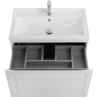 Тумба под раковину Cezares Giubileo 80 GIUBILEO-N-80-1C-SO-BL подвесная Bianco Opaco