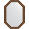 Зеркало Evoform Octagon 50x70 BY 7029 в багетной раме - Виньетка состаренная бронза 56, купить, цена, заказать, магазин, доставка, скидка, промокод, купить, цена, заказать, магазин, доставка, скидка, промокод