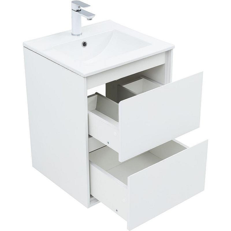 Тумба под раковину Aquanet Милан 50 336366 подвесная Белый глянец, купить, цена, заказать, магазин, доставка, скидка, промокод, купить, цена, заказать, магазин, доставка, скидка, промокод
