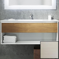 Тумба с раковиной SanVit Контур 120 kkont120 с фактурой под дерево подвесная Лиственница, купить, цена, заказать, магазин, доставка, скидка, промокод, купить, цена, заказать, магазин, доставка, скидка, промокод