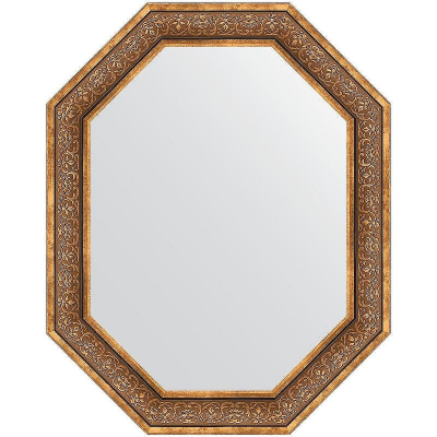 Зеркало Evoform Polygon 99х79 BY 7236 в багетной раме - Вензель бронзовый 101