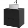 Тумба с раковиной Orange Line 60 Li-60TubMDF+B07-345W подвесная Черная матовая, купить, цена, заказать, магазин, доставка, скидка, промокод, купить, цена, заказать, магазин, доставка, скидка, промокод