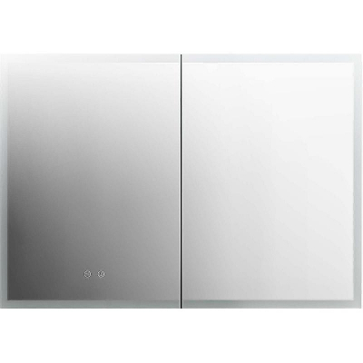 Зеркальный шкаф Aquatek 100 AQ7103B-MLC с подсветкой Хром