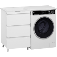 Тумба с раковиной Misty Чегет 120 L УТ000013566 Белая глянцевая, купить, цена, заказать, магазин, доставка, скидка, промокод, купить, цена, заказать, магазин, доставка, скидка, промокод