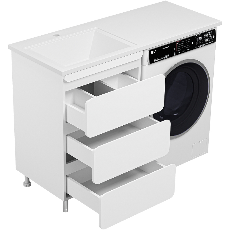 Тумба с раковиной Misty Чегет 120 L УТ000013566 Белая глянцевая, купить, цена, заказать, магазин, доставка, скидка, промокод, купить, цена, заказать, магазин, доставка, скидка, промокод