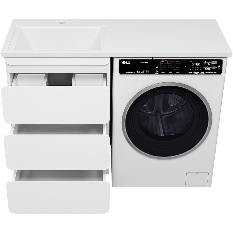 Тумба с раковиной Misty Чегет 120 L УТ000013566 Белая глянцевая, купить, цена, заказать, магазин, доставка, скидка, промокод, купить, цена, заказать, магазин, доставка, скидка, промокод