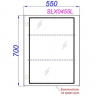 Зеркальный шкаф Aqwella Simplex 55 SLX0455L с подсветкой Белый, купить, цена, заказать, магазин, доставка, скидка, промокод, купить, цена, заказать, магазин, доставка, скидка, промокод