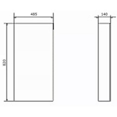 Зеркальный шкаф Comforty Дуэт 50 00-00017203 Дуб темно-коричневый