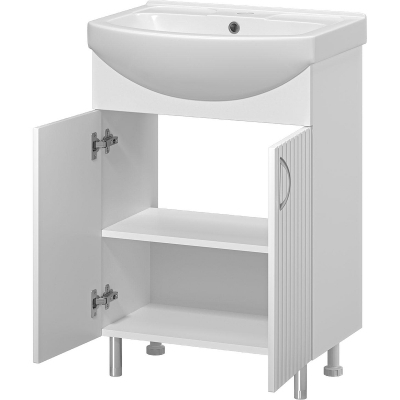 Тумба с раковиной Misty Изео 60 УТ000015756 Белая