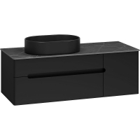Тумба с раковиной Misty Роял 120 УТ000014977 подвесная Черная матовая, купить, цена, заказать, магазин, доставка, скидка, промокод, купить, цена, заказать, магазин, доставка, скидка, промокод