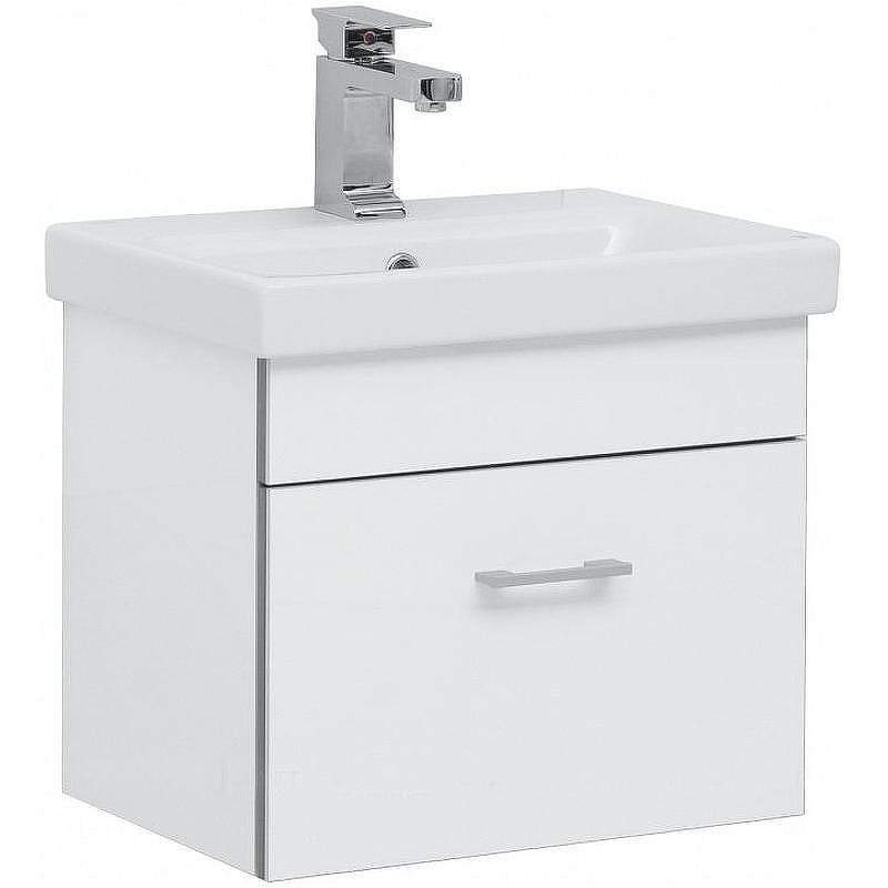 Тумба под раковину Aquanet Верона 50 246951 подвесная Белая, купить, цена, заказать, магазин, доставка, скидка, промокод, купить, цена, заказать, магазин, доставка, скидка, промокод