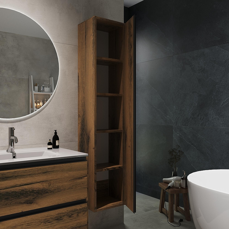 Шкаф пенал ЗОВ Парма 32 PPAT подвесной цвет Древесина Аттик, купить, цена, заказать, магазин, доставка, скидка, промокод, купить, цена, заказать, магазин, доставка, скидка, промокод