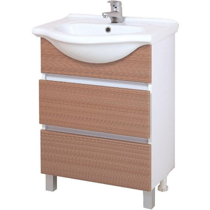 Тумба под раковину Onika Элита 60.13 106122 Штрокс коричневый Белый, купить, цена, заказать, магазин, доставка, скидка, промокод, купить, цена, заказать, магазин, доставка, скидка, промокод