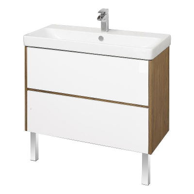 Тумба под раковину Aquaton Сканди 90 1A251901SDZ90 подвесная Белый Дуб рустикальный