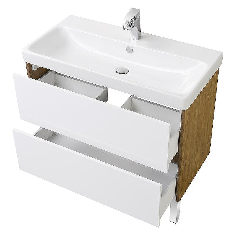 Тумба под раковину Aquaton Сканди 90 1A251901SDZ90 подвесная Белый Дуб рустикальный, купить, цена, заказать, магазин, доставка, скидка, промокод, купить, цена, заказать, магазин, доставка, скидка, промокод