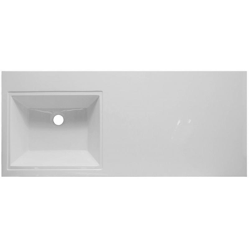 Тумба с раковиной Эстет Dallas Luxe 120 L ФР-00001918 Белая, купить, цена, заказать, магазин, доставка, скидка, промокод, купить, цена, заказать, магазин, доставка, скидка, промокод