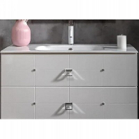 Тумба под раковину Boheme Armadi Art Vallessi Avangarde Piazza 100 841-100-WCR подвесная Белая Хром, купить, цена, заказать, магазин, доставка, скидка, промокод, купить, цена, заказать, магазин, доставка, скидка, промокод