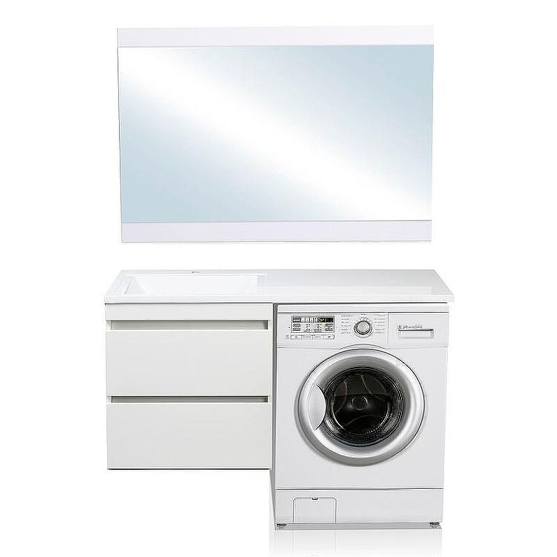 Тумба под раковину Style Line Даллас Люкс Plus 110 СС-00002350 подвесная Белая, купить, цена, заказать, магазин, доставка, скидка, промокод, купить, цена, заказать, магазин, доставка, скидка, промокод