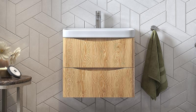 Тумба под раковину Velvex Clay 60 tp.CLA.9595.60.2Y подвесная Дуб верона