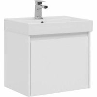 Тумба с раковиной Aquanet Nova Lite 60 245029 подвесная Белая глянцевая, купить, цена, заказать, магазин, доставка, скидка, промокод, купить, цена, заказать, магазин, доставка, скидка, промокод