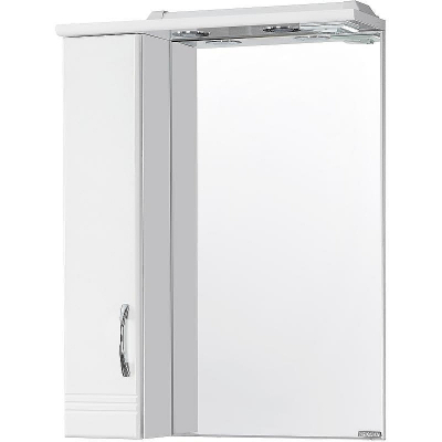 Зеркало со шкафом Aquaton Онда 58 1A009802ON01L с подсветкой Белое