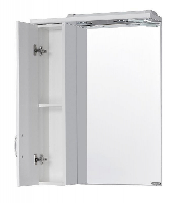 Зеркало со шкафом Aquaton Онда 58 1A009802ON01L с подсветкой Белое