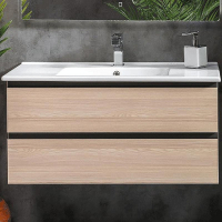 Тумба под раковину Boheme Armadi Art Capolda 100 849-100-LW подвесная Light Wood, купить, цена, заказать, магазин, доставка, скидка, промокод, купить, цена, заказать, магазин, доставка, скидка, промокод