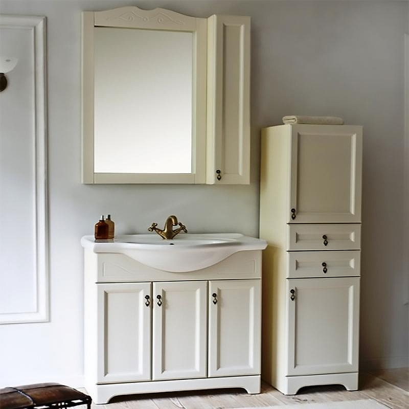 Зеркало со шкафом Orange Classic 85 Белое, купить, цена, заказать, магазин, доставка, скидка, промокод, купить, цена, заказать, магазин, доставка, скидка, промокод