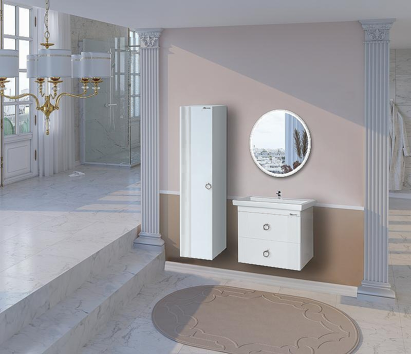 Шкаф пенал Bellezza Виана 30 4623802180013 подвесной Белый, купить, цена, заказать, магазин, доставка, скидка, промокод, купить, цена, заказать, магазин, доставка, скидка, промокод