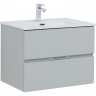 Тумба под раковину Aquanet Алвита New 70 303907 подвесная Серая матовая, купить, цена, заказать, магазин, доставка, скидка, промокод, купить, цена, заказать, магазин, доставка, скидка, промокод