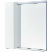 Зеркало со шкафом Aquaton Рене 80 L 1A222502NRC80 с подсветкой Белый Грецкий орех, купить, цена, заказать, магазин, доставка, скидка, промокод, купить, цена, заказать, магазин, доставка, скидка, промокод