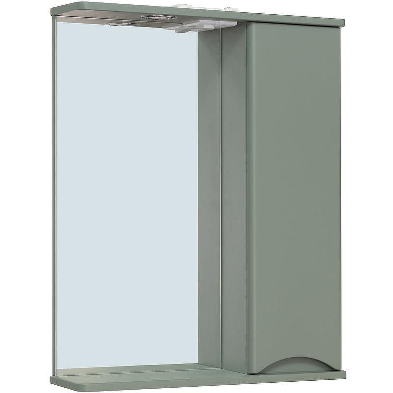 Зеркало со шкафом Runo Афина 60 00-00001207 с подсветкой Цемент, купить, цена, заказать, магазин, доставка, скидка, промокод, купить, цена, заказать, магазин, доставка, скидка, промокод