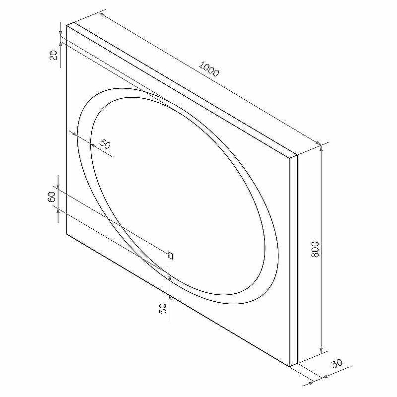 Зеркало Континент Galaxy 1000x800 ЗЛП28 с подсветкой с сенсорным выключателем, купить, цена, заказать, магазин, доставка, скидка, промокод, купить, цена, заказать, магазин, доставка, скидка, промокод