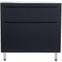 Тумба под раковину Style Line Бергамо мини 90 Люкс Plus СС-00002363 Черная антискрейч, купить, цена, заказать, магазин, доставка, скидка, промокод, купить, цена, заказать, магазин, доставка, скидка, промокод