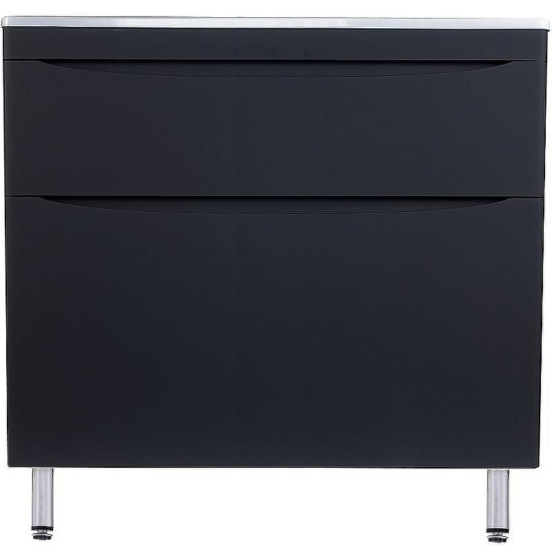 Тумба под раковину Style Line Бергамо мини 90 Люкс Plus СС-00002363 Черная антискрейч, купить, цена, заказать, магазин, доставка, скидка, промокод, купить, цена, заказать, магазин, доставка, скидка, промокод