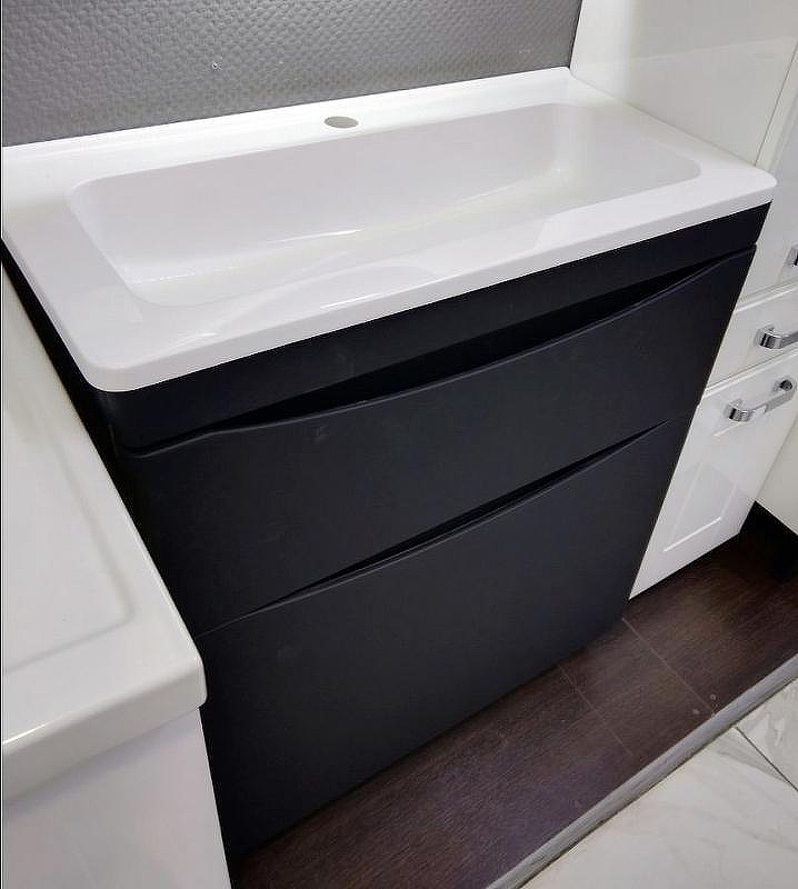 Тумба под раковину Style Line Бергамо мини 90 Люкс Plus СС-00002363 Черная антискрейч, купить, цена, заказать, магазин, доставка, скидка, промокод, купить, цена, заказать, магазин, доставка, скидка, промокод