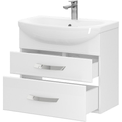 Тумба под раковину Volna Onda 80.2Y tpONDA80.2Y-01 подвесная Белая