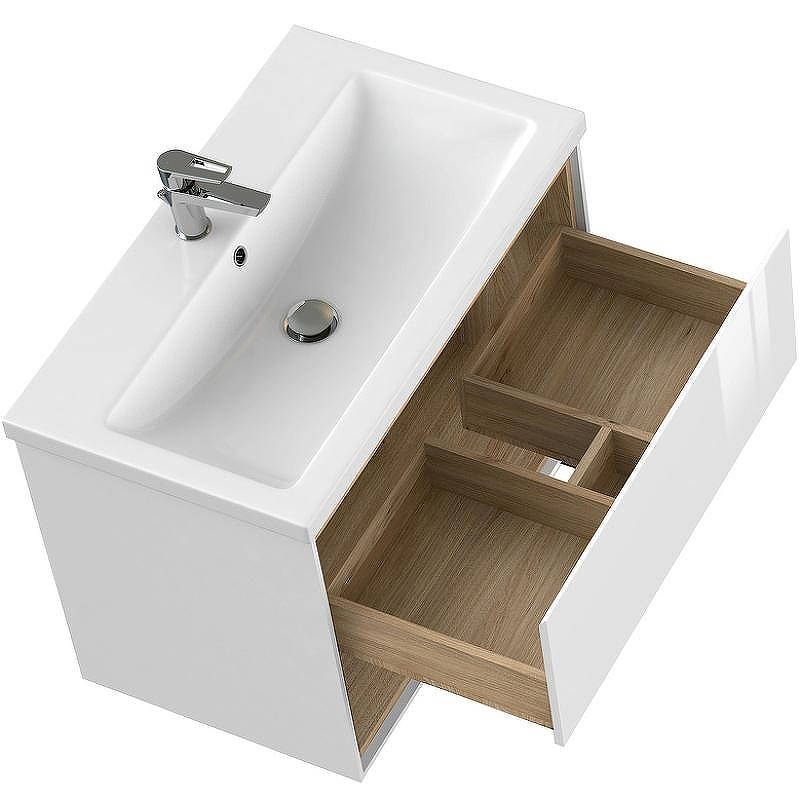 Тумба под раковину Cersanit Louna 80 64071 подвесная Белая, купить, цена, заказать, магазин, доставка, скидка, промокод, купить, цена, заказать, магазин, доставка, скидка, промокод