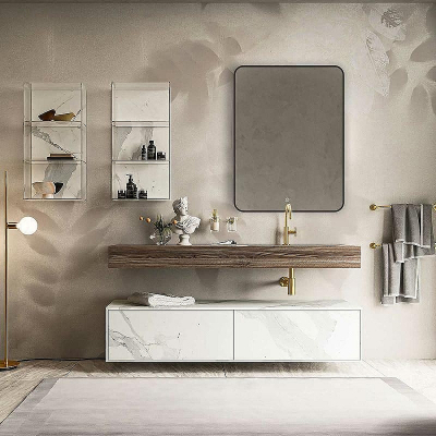 Зеркало Vincea 60 VLM-3VC600B с подсветкой Черное с сенсорным выключателем и диммером