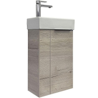 Тумба с раковиной Comforty Асти 40 00-00013798 подвесная Дуб дымчатый, купить, цена, заказать, магазин, доставка, скидка, промокод, купить, цена, заказать, магазин, доставка, скидка, промокод