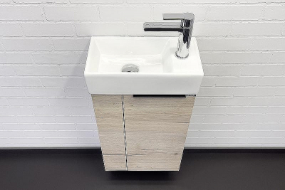 Тумба с раковиной Comforty Асти 40 00-00013798 подвесная Дуб дымчатый