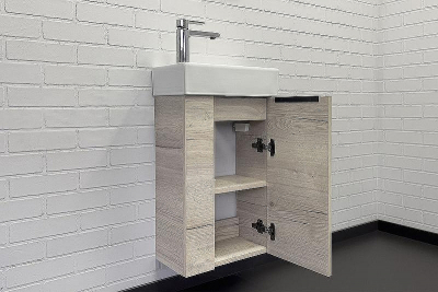 Тумба с раковиной Comforty Асти 40 00-00013798 подвесная Дуб дымчатый