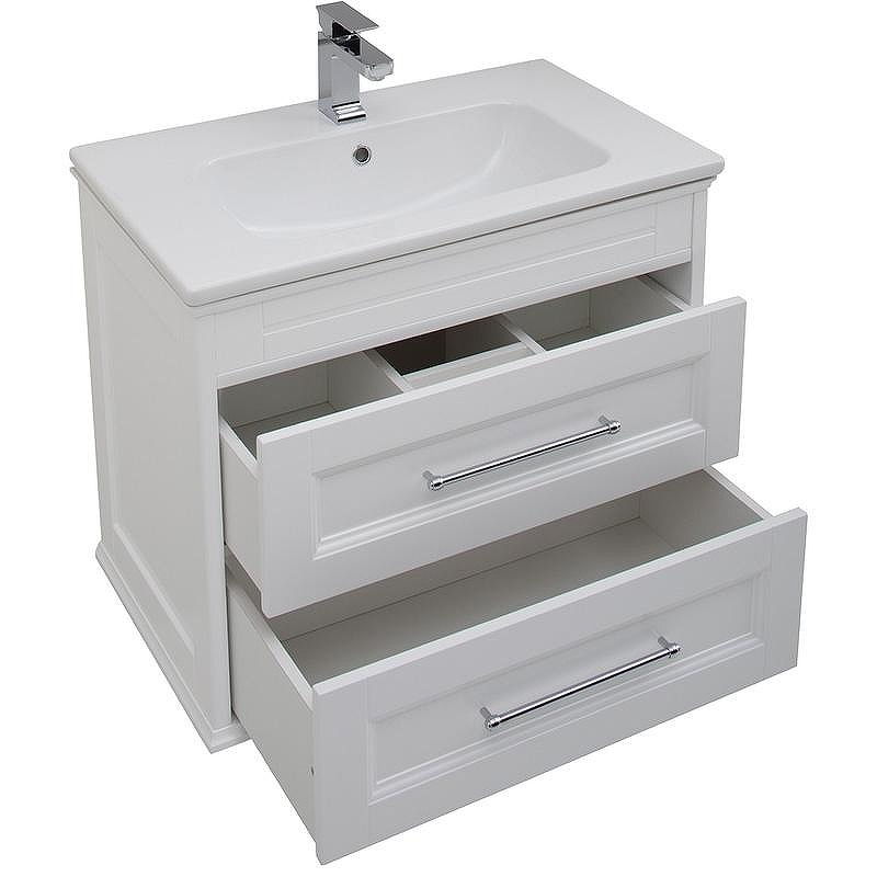 Тумба под раковину Aquanet Бостон 80 209677 подвесная Белый матовый, купить, цена, заказать, магазин, доставка, скидка, промокод, купить, цена, заказать, магазин, доставка, скидка, промокод