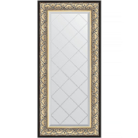 Зеркало Evoform Exclusive-G 130х60 BY 4079 с гравировкой в багетной раме - Барокко золото 106, купить, цена, заказать, магазин, доставка, скидка, промокод, купить, цена, заказать, магазин, доставка, скидка, промокод