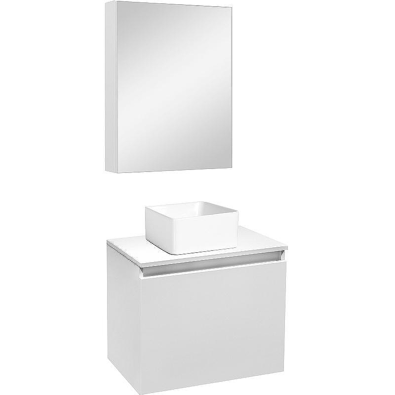 Тумба под раковину Runo Бари 50 00-00001472 подвесная Белая, купить, цена, заказать, магазин, доставка, скидка, промокод, купить, цена, заказать, магазин, доставка, скидка, промокод