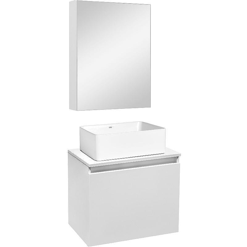 Тумба под раковину Runo Бари 50 00-00001472 подвесная Белая, купить, цена, заказать, магазин, доставка, скидка, промокод, купить, цена, заказать, магазин, доставка, скидка, промокод