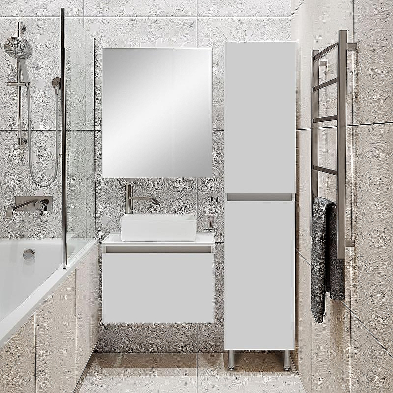 Тумба под раковину Runo Бари 50 00-00001472 подвесная Белая, купить, цена, заказать, магазин, доставка, скидка, промокод, купить, цена, заказать, магазин, доставка, скидка, промокод