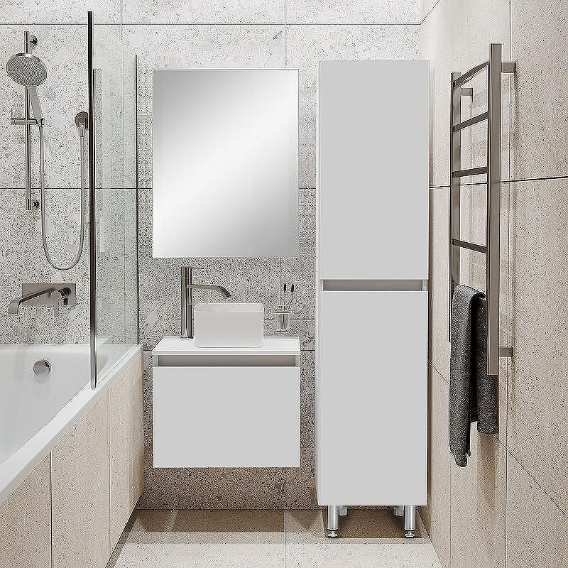 Тумба под раковину Runo Бари 50 00-00001472 подвесная Белая, купить, цена, заказать, магазин, доставка, скидка, промокод, купить, цена, заказать, магазин, доставка, скидка, промокод