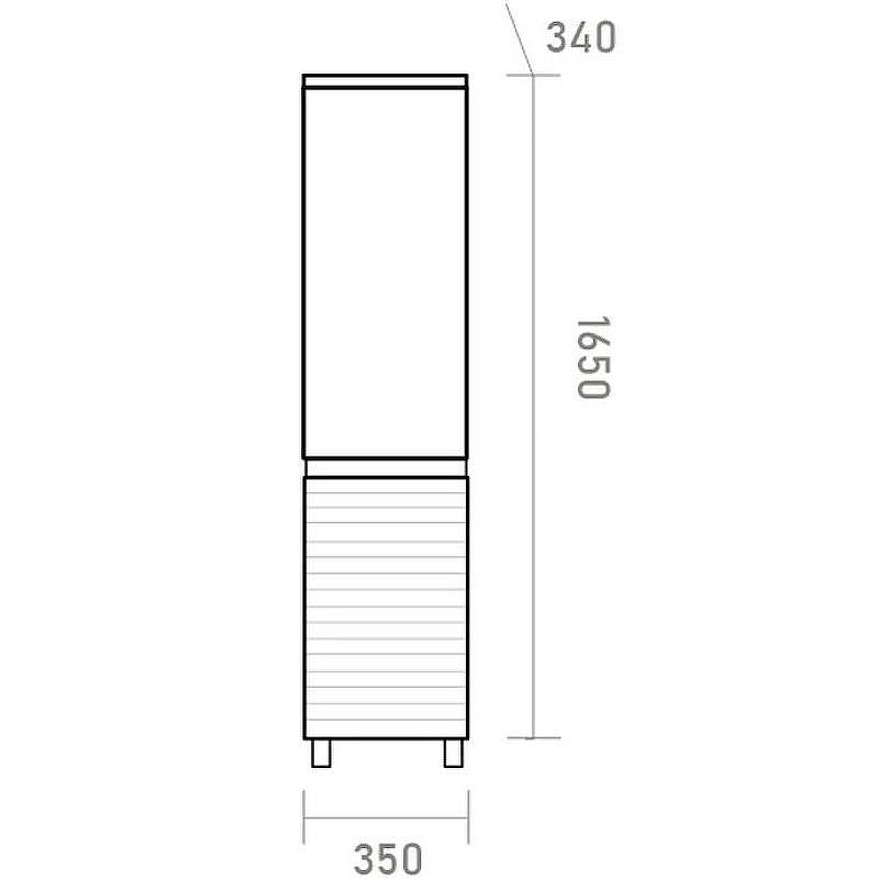 Шкаф пенал Brevita Dakota 35 L DAK-050350-19/02Л Черный кварц Дуб Галифакс олово, купить, цена, заказать, магазин, доставка, скидка, промокод, купить, цена, заказать, магазин, доставка, скидка, промокод